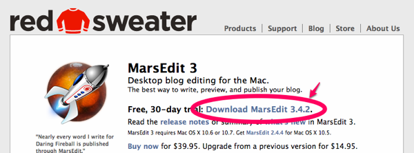 001MarsEdit 3  Desktop blog editing for the Mac